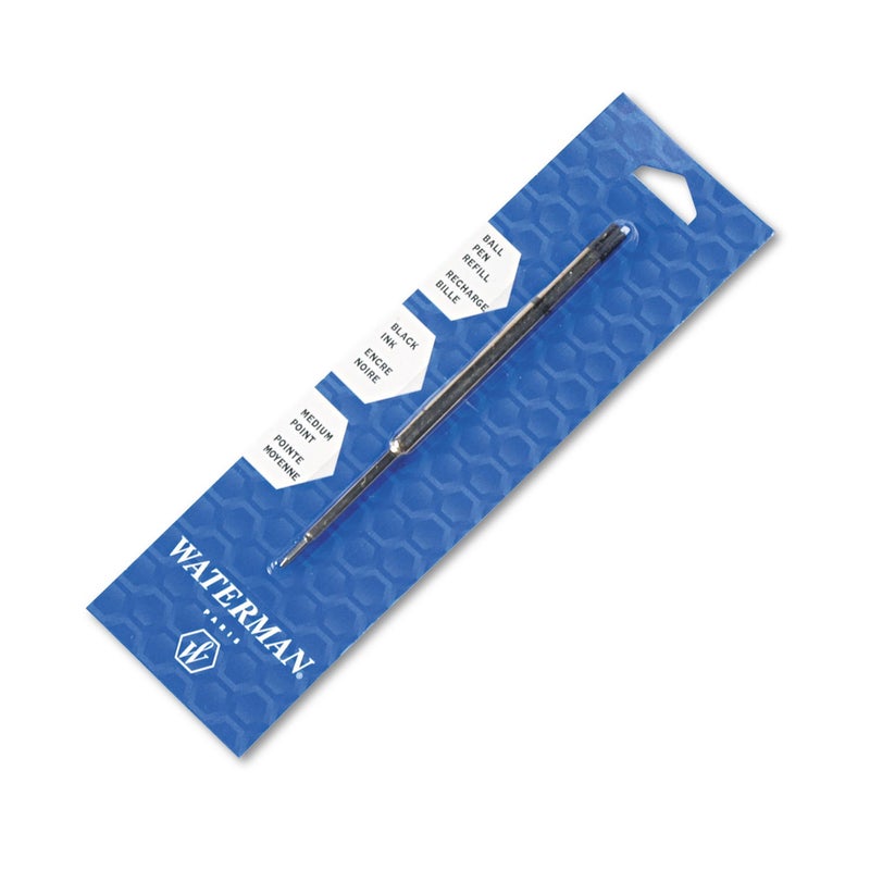 Waterman S0944480 Refill for Waterman Ballpoint Pens, Medium, Black Ink - Image 1